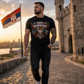 100% Serbian Pride T-Shirt | Serbian Heritage Graphic Tee